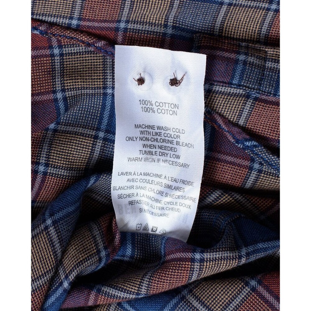 Ben Sherman The Original Mens Small Plaid Button Down Shirt 100% Cotton - Picture 7 of 7